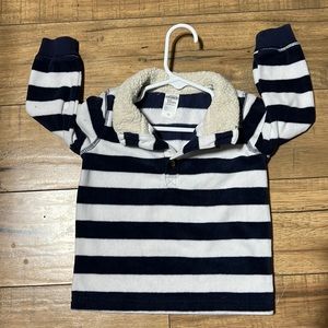 Carters 18M pull over navy blue and white long sleeve